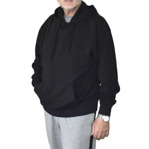 B0 Auth KOTN Black Organic Cotton Belter Logo Embroidery Sweatshirt Hoodie Sz L